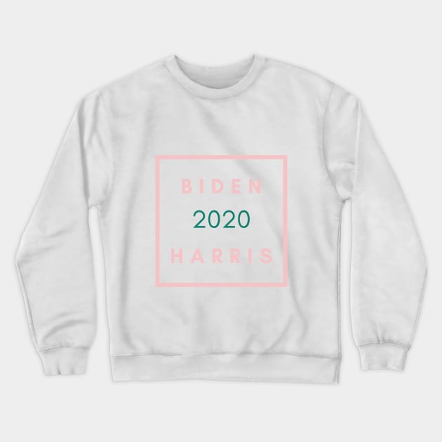 Biden Harris 2020 AKA BH2020 Pink + Green T-Shirt Crewneck Sweatshirt by ShopFreeThePeople